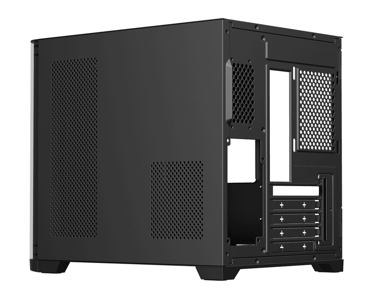 Gabinete Gamer ESGAMING Viper Micro-ATX Negro con 5 Ventiladores ARGB y USB-C - foto 3