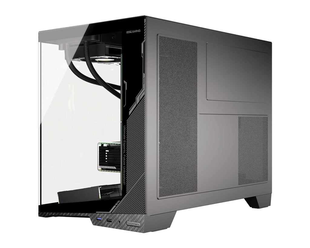 Gabinete Gamer ESGAMING Zero Micro-ATX Negro con 6 Ventiladores ARGB - foto 3